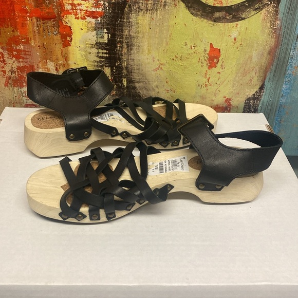 Kelsi Dagger Brooklyn Harling Clog Sandals Black Strappy - Picture 6 of 6